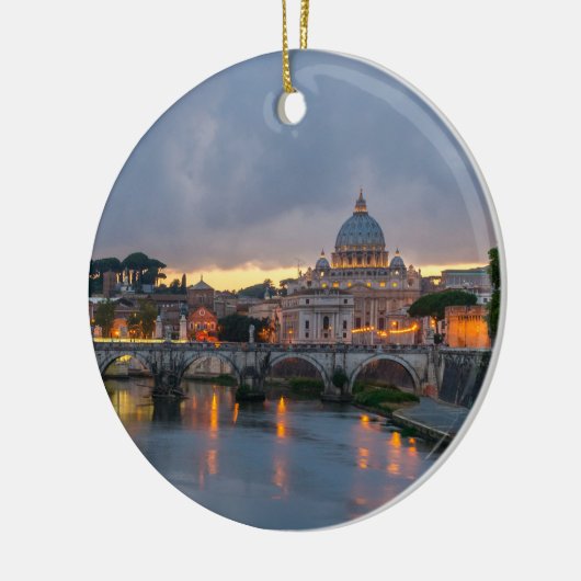 Sant'Angelo Brücke St- Peterbasilika Rom Italien Keramikornament (Links)