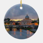 Sant'Angelo Brücke St- Peterbasilika Rom Italien Keramikornament (Hinten)