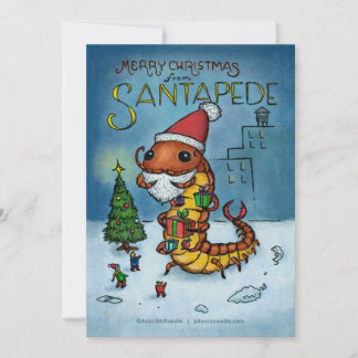 Santapede-Karte Feiertagskarte