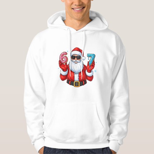 Santas 6 & 7 Donut-Party Hoodie (Vorderseite)