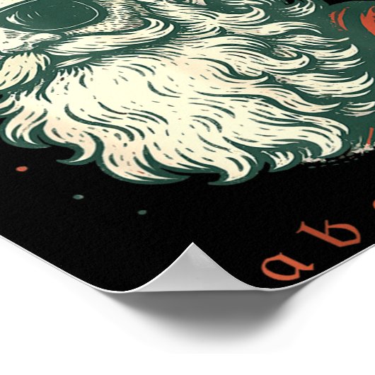 Santa's Advice Abolish Ice Christmas Immigration A Poster (Ecke)