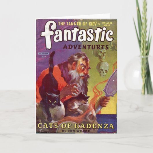 Santa's Bad Cats Feiertagskarte (Vorderseite)