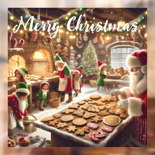 Santas Bake Shop Fensteraufkleber (Blatt 2)