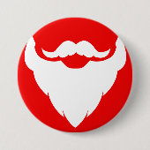 Santas-Bart-Knopf Button (Vorderseite)