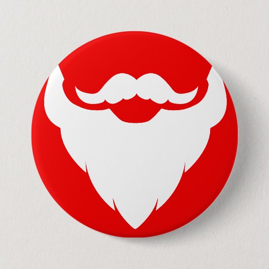 Santas-Bart-Knopf Button (Vorderseite)