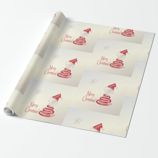 Santas Baum Geschenkpapier (Ungerollt)
