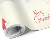 Santas Baum Geschenkpapier (Rolleneckpunkt)