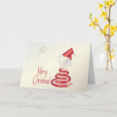 Santas Baum Karte (Gelbe Blume)