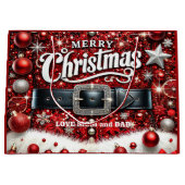 Santa's Belt Große Geschenktüte (Vorderseite)