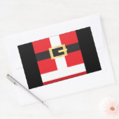 Santas Belt Rechteckiger Aufkleber (Umschlag)