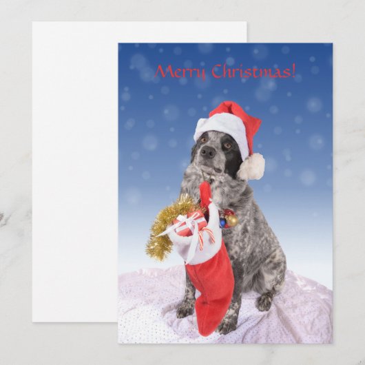 Santa's Best Helper Feiertagskarte (Vorne/Hinten)