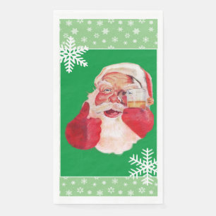 Santa's Bier Paper Napkin Serviette