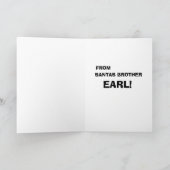 Santas Brother Card Feiertagskarte (Innenseite)