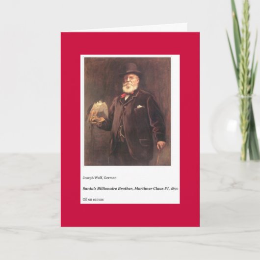 SANTA'S BROTHER CHRISTMAS CARD FEIERTAGSKARTE (Vorderseite)