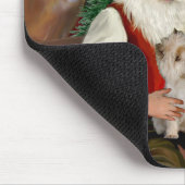 Santa's Cairn Terrier Mousepad (Ecke)