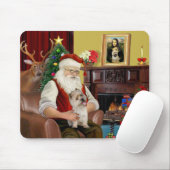 Santa's Cairn Terrier Mousepad (Mit Mouse)