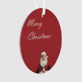 Santa's Cheerful Greetings Ornament (Vorderseite)