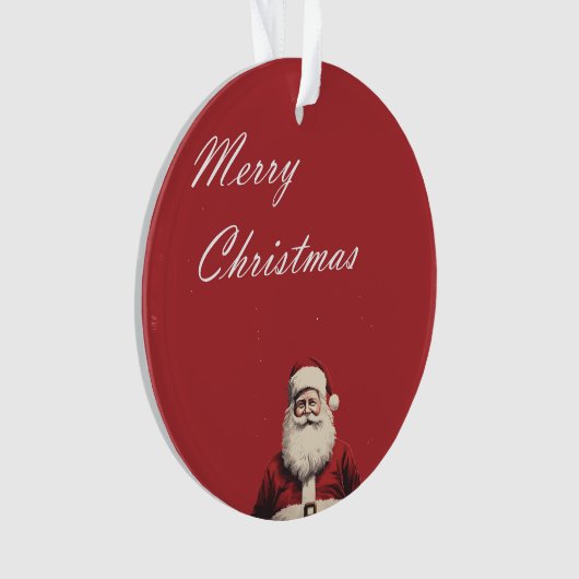Santa's Cheerful Greetings Ornament (Vorderseite)