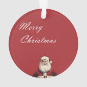Santa's Cheerful Greetings Ornament (Rückseite)