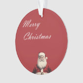 Santa's Cheerful Greetings Ornament (Vorderseite)
