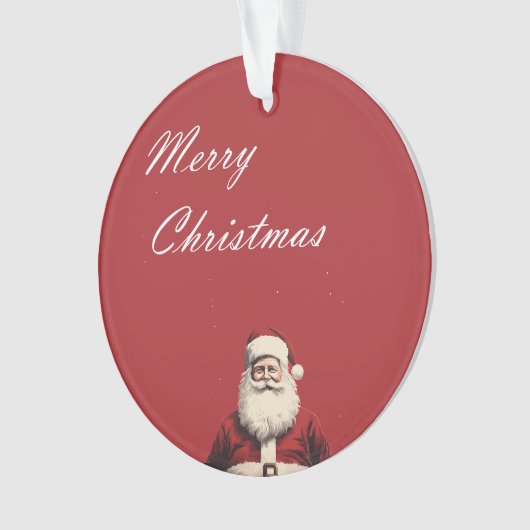 Santa's Cheerful Greetings Ornament (Vorderseite)