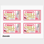 Santa's Chill Pill Christmas Sticker (Blatt)