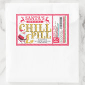 Santa's Chill Pill Christmas Sticker (Tasche)
