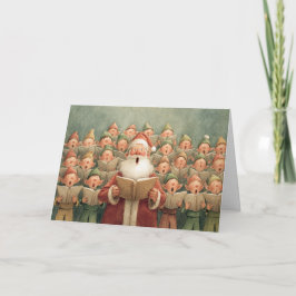 Santas Chor Feiertagskarte