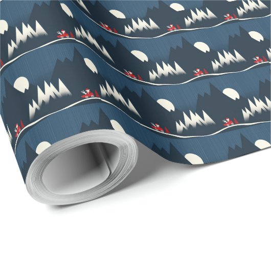 Santa's Christmas Magic Geschenkpapier (Rolleneckpunkt)