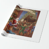 Santa's Christmas Melody Geschenkpapier (Ungerollt)