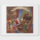 Santa's Christmas Melody Geschenkpapier (Flach)