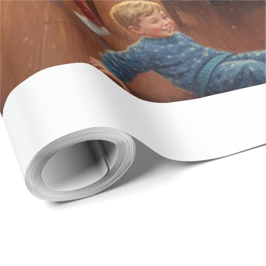 Santa's Christmas Melody Geschenkpapier (Rolleneckpunkt)