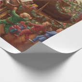 Santa's Christmas Melody Geschenkpapier (Ecke)