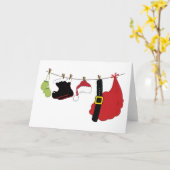 Santas Clothing Karte (Gelbe Blume)