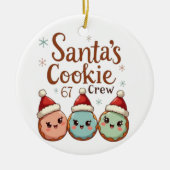 Santa's Cookie 67 Crew Keramik Ornament (Vorne)