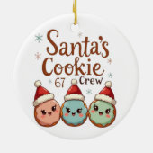 Santa's Cookie 67 Crew Keramik Ornament (Hinten)