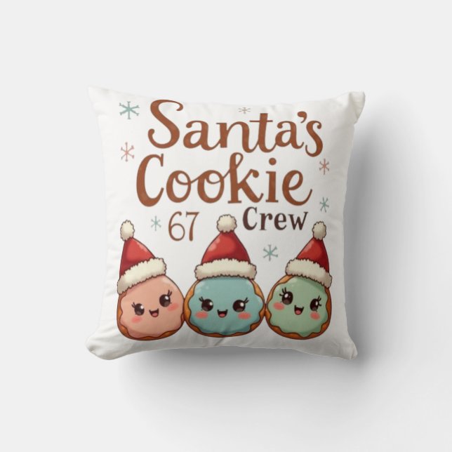 Santa's Cookie 67 Crew Kissen (Vorderseite)