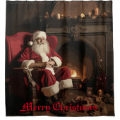 Santa's Cosy Nook Duschvorhang (Vorderseite)