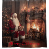 Santa's Cosy Nook Duschvorhang (Vorderseite)