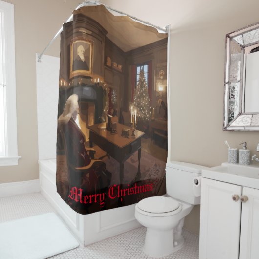 Santa's Cosy Nook Duschvorhang (Beispiel)