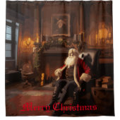 Santa's Cosy Nook Duschvorhang (Vorderseite)