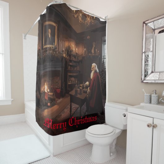 Santa's Cosy Nook Duschvorhang (Beispiel)