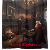 Santa's Cosy Nook Duschvorhang (Vorderseite)