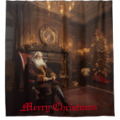 Santa's Cosy Nook Duschvorhang (Vorderseite)