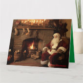Santa's Cosy Nook Karte (Vorderseite)