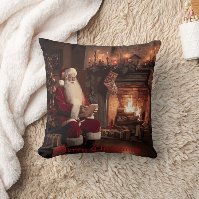 Santa's Cosy Nook Kissen (Decke)