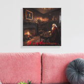 Santa's Cosy Nook Leinwanddruck (Insitu (Wohnzimmer))