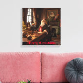Santa's Cosy Nook Leinwanddruck (Insitu (Wohnzimmer))