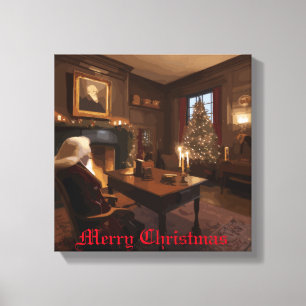 Santa's Cosy Nook Leinwanddruck