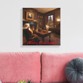 Santa's Cosy Nook Leinwanddruck (Insitu (Wohnzimmer))